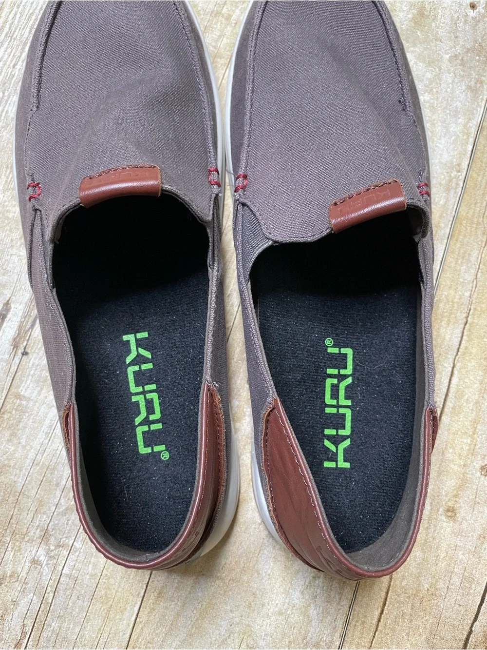 Kuru Men’s Pace Slip On Loafer Deck Sneaker Shoes In Brown